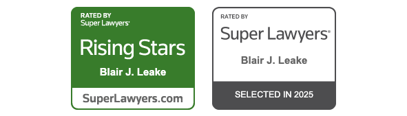 Rated By Super Lawyers | Rising Stars | Blair J. Leake | SuperLawyers.com | Rated By Super Lawyers | Blair J. Leake | Selected In 2025